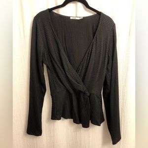 Miami black long sleeve top